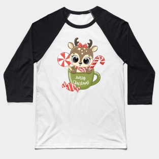 Cute reindeer for new year and christmas Baseball T-Shirt